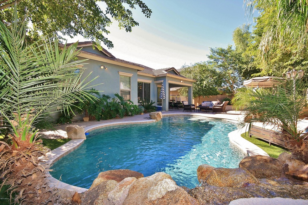 Pebble-tec Pool with Serene Waterfall