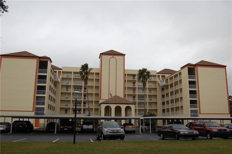 Front of building.