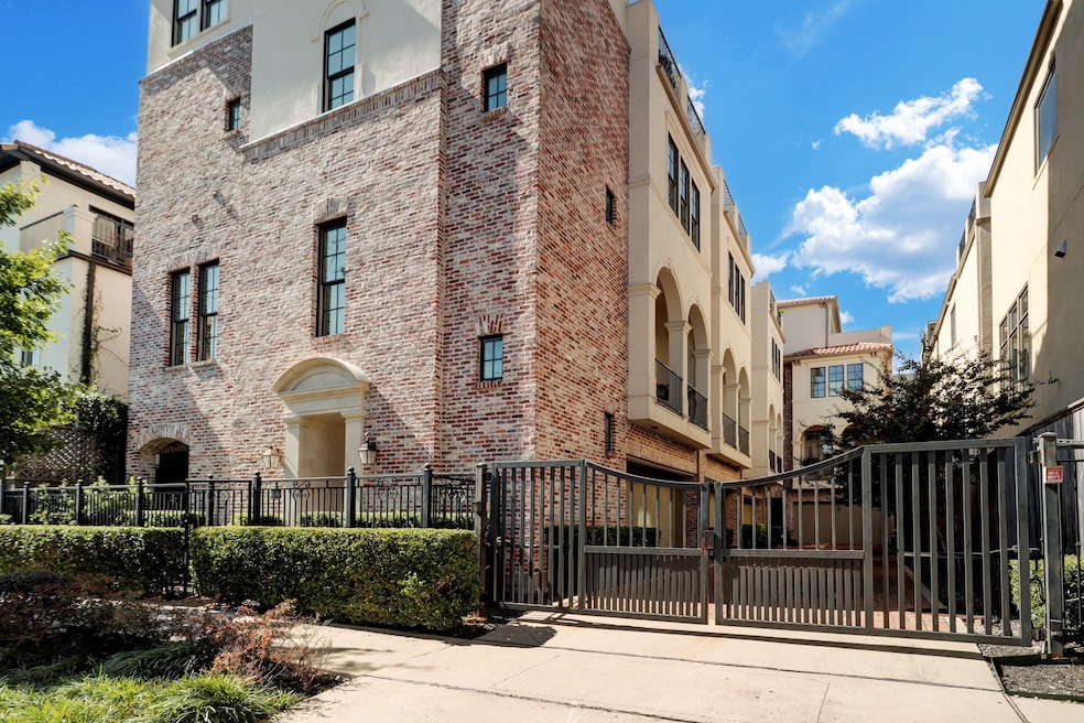 Small gated community of four townhomes.
