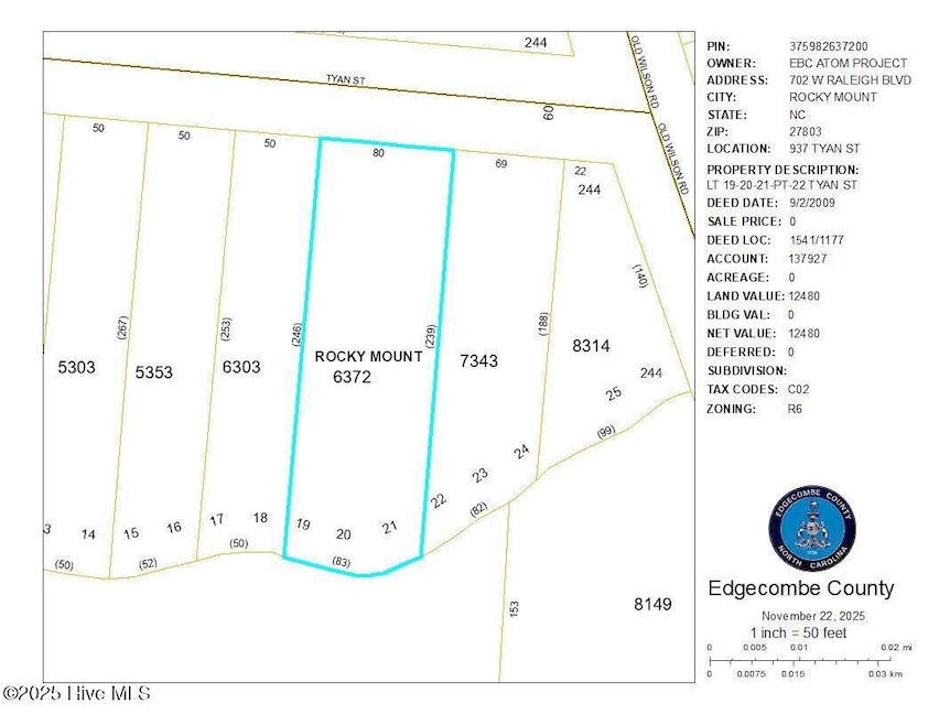 937 Tyan St, Rocky Mount, NC 27801 - photo 1