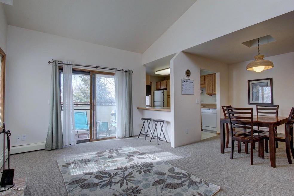 View into Dining and Kitchen
