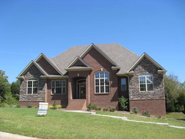 Love the exterior of designer brick/mortar combo with upgraded masonry accents. Stone also featured in the front elevation. HUGE aggregate turnaround and walkways. Security eave lighting.