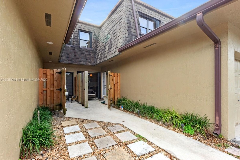 walk way leading to enclosed entry