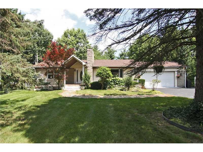 Exterior Front. This 3 bedroom, 3 bath ranch on 1.1 Acres  with Pool, has been nicely updated! Come see More! You ll love the updates, Private Fenced backyard w/mature trees, 16x30 in ground pool, Outdoor kitchen for Grilling & BBQ. This home is Awes