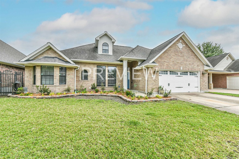 Front yard, front view of home. Recently installed landscape. Exterior was painted in Sept. 2021