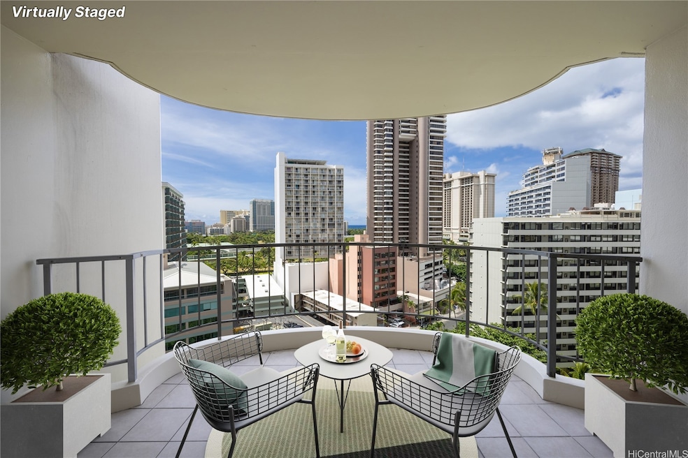 Enhanced- Virtually staged Balcony
