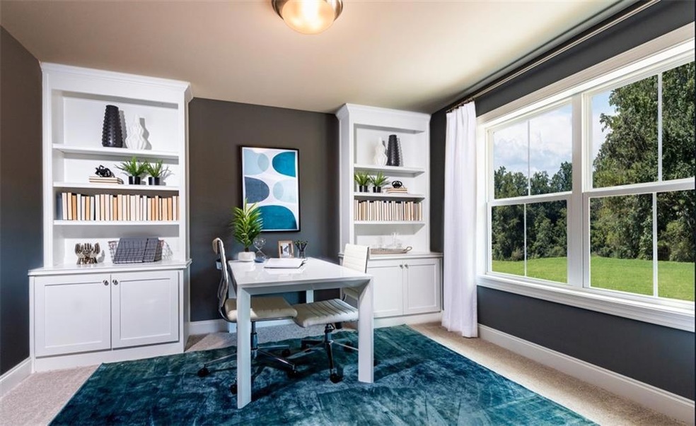 The Glendale terrace level office or bedroom with 