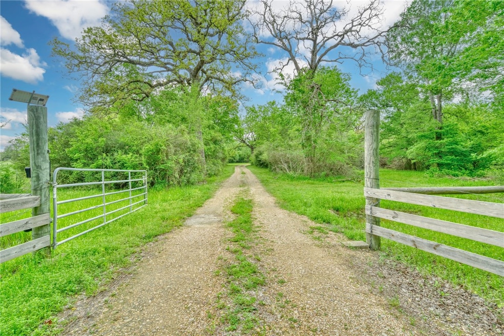 View of street with a gate