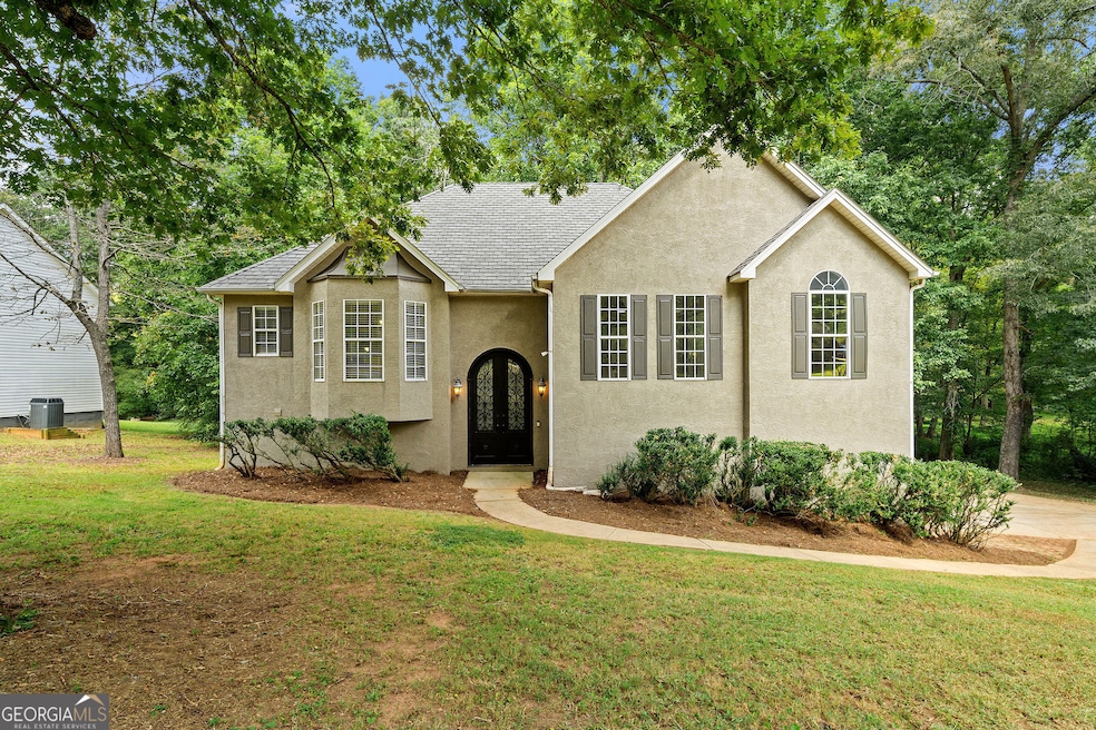 Fresh paint on front of home and shutters