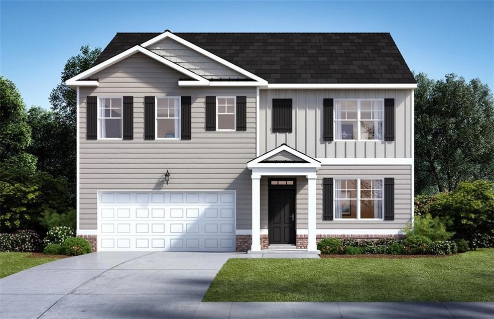 View of front of home featuring a front lawn and a