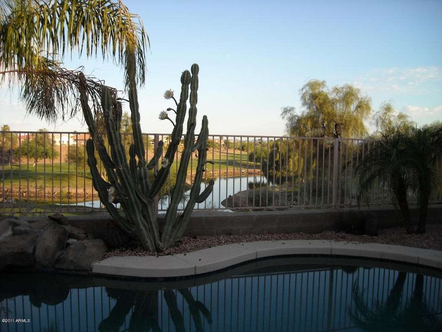 Golf course, pool and lake