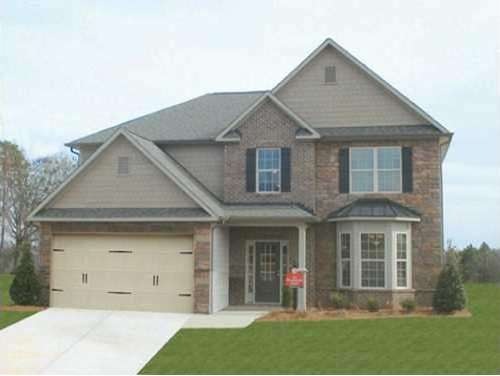 Exterior Front. Not actual home. Sample of plan & 