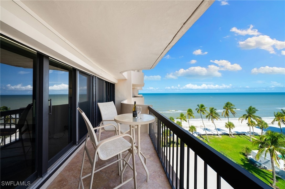 Balcony with a Gulf of Mexico view