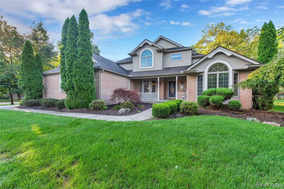 Front view of home on Beautiful Lot.