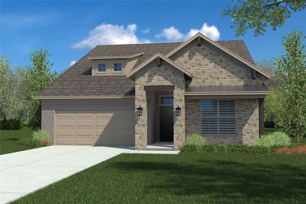D.R. Horton's Aledo floorplan, elevation F. All Home and community information, including pricing, included features, terms, availability and amenities, are subject to change at any time without notice or obligation. All Drawings, pictures, photograp