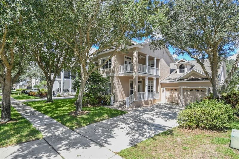 Two Story Home with 3 car garage and double porches