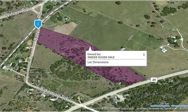 Aerial map from BCAD of property.