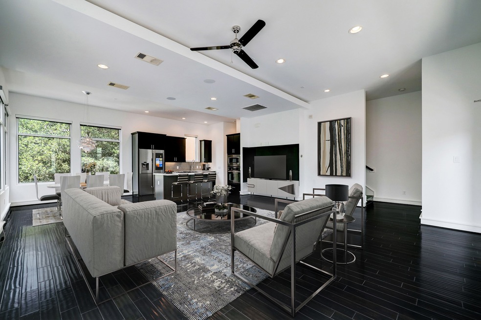 Virtually staged living room.