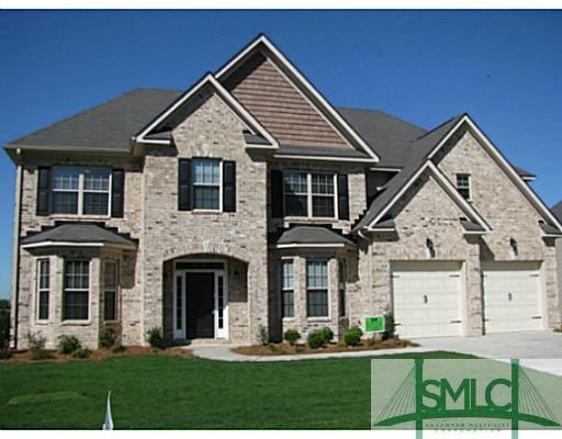 Exterior Front. 3812 Plan by Faircloth Homes.  Pic