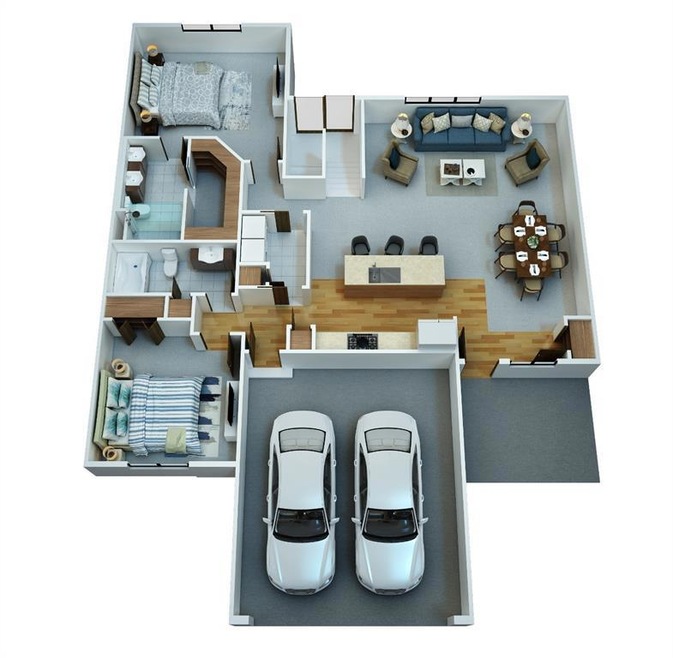 *Photo of layout is a standard floor plan; actual 