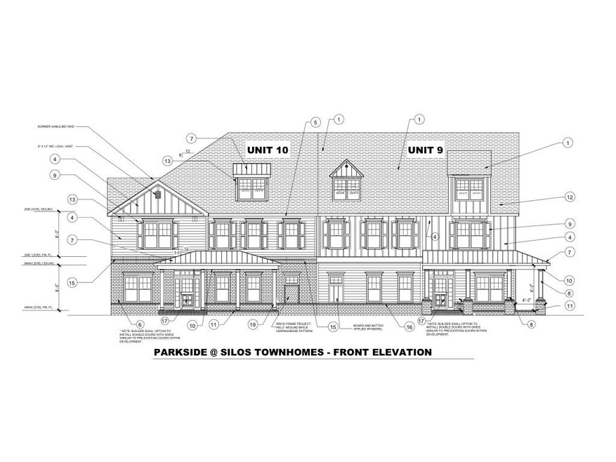 Front Elevation of 2040 Parkside Court (Unit 9)
