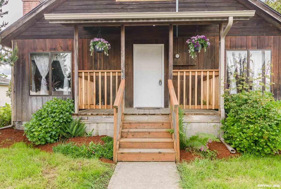 Newly updated front porch...