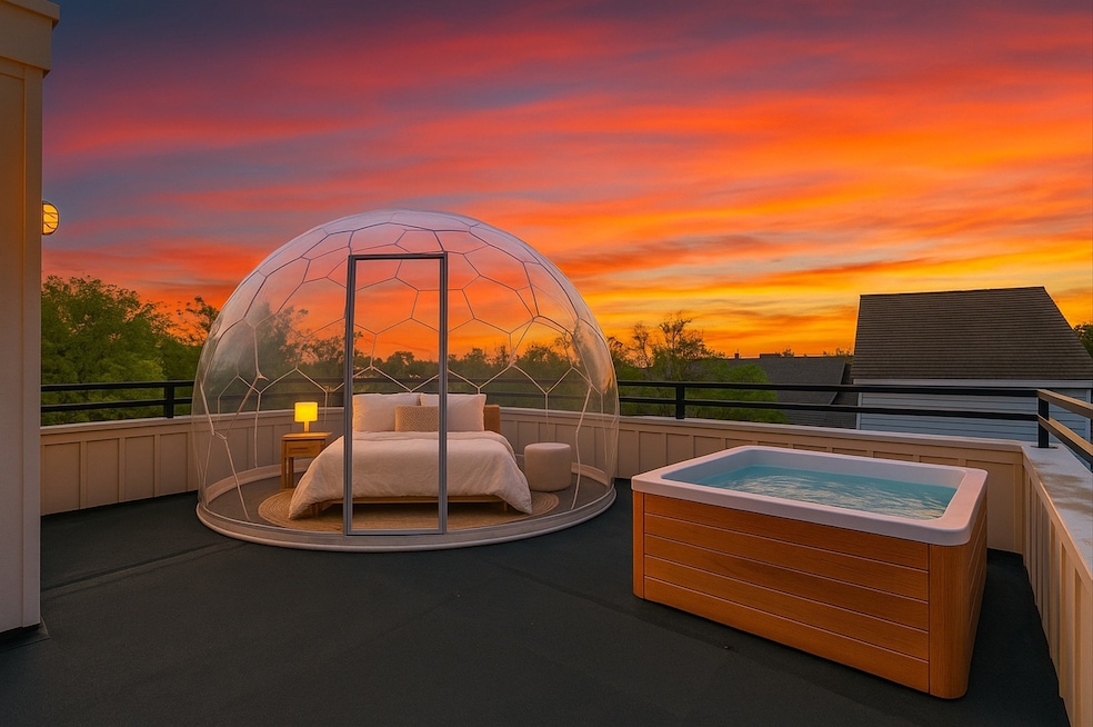 Sleep under the stars on the roof top terrace..pic