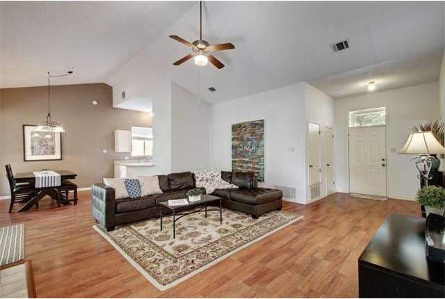 Soaring vaulted ceilings give this home a very spa