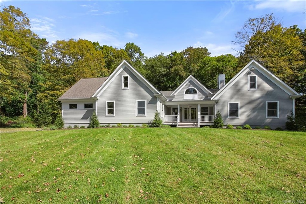 Front Elevation of home with covered front porch e