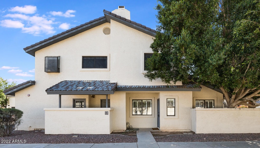 Front of home, bottom level