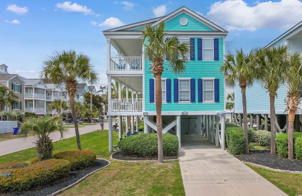 Beach home on a large corner second-row lot
