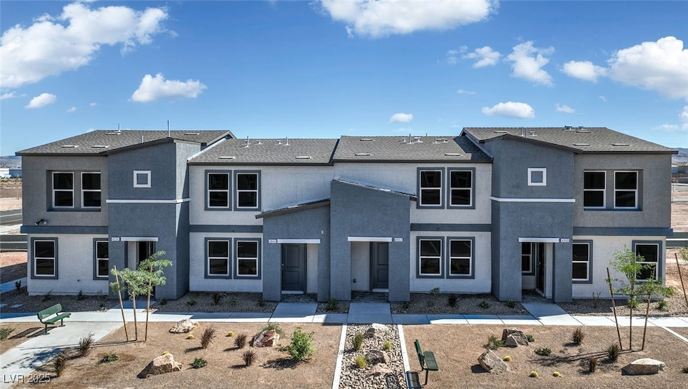 View of front of property with stucco siding