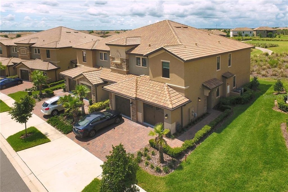 Front Elevation showing golf course and side entry