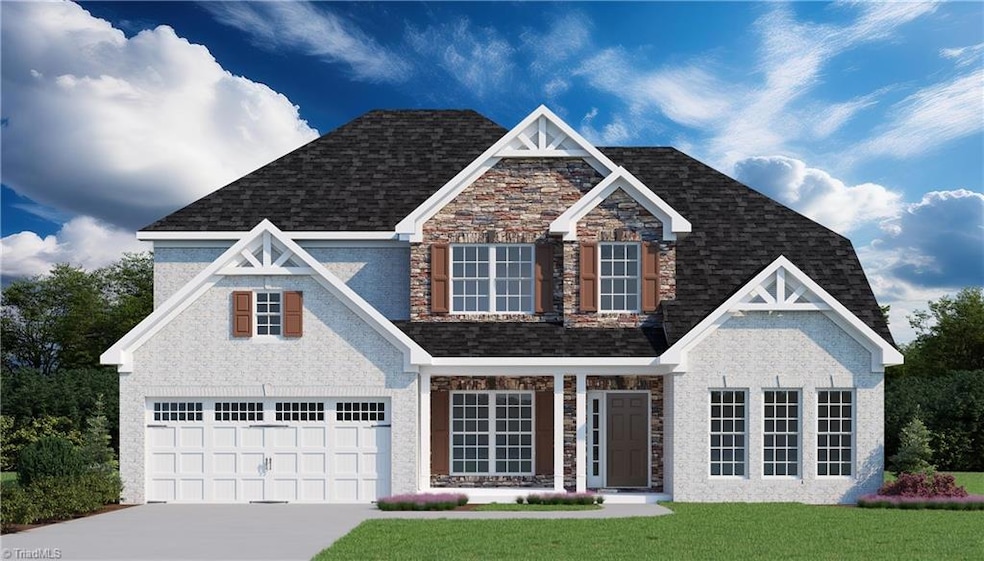 Rendering of home under construction.