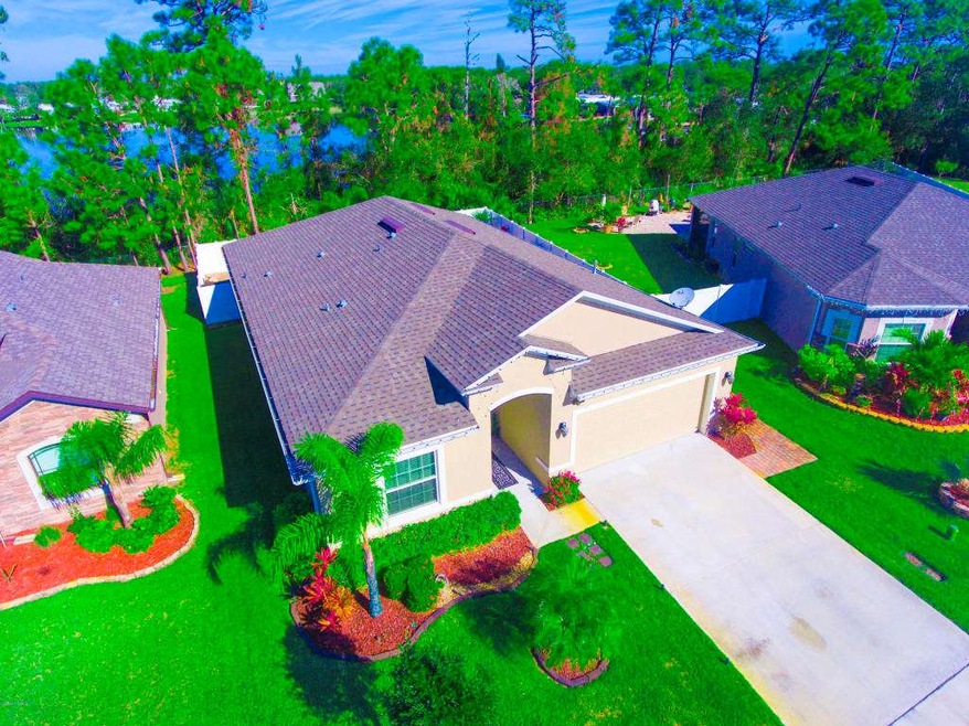 Front of house with water view