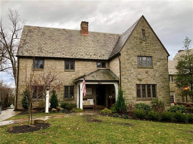 Classic Mt. Lebanon home - beautiful stone and sla