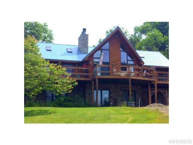 Exterior Front. Up the winding driveway.