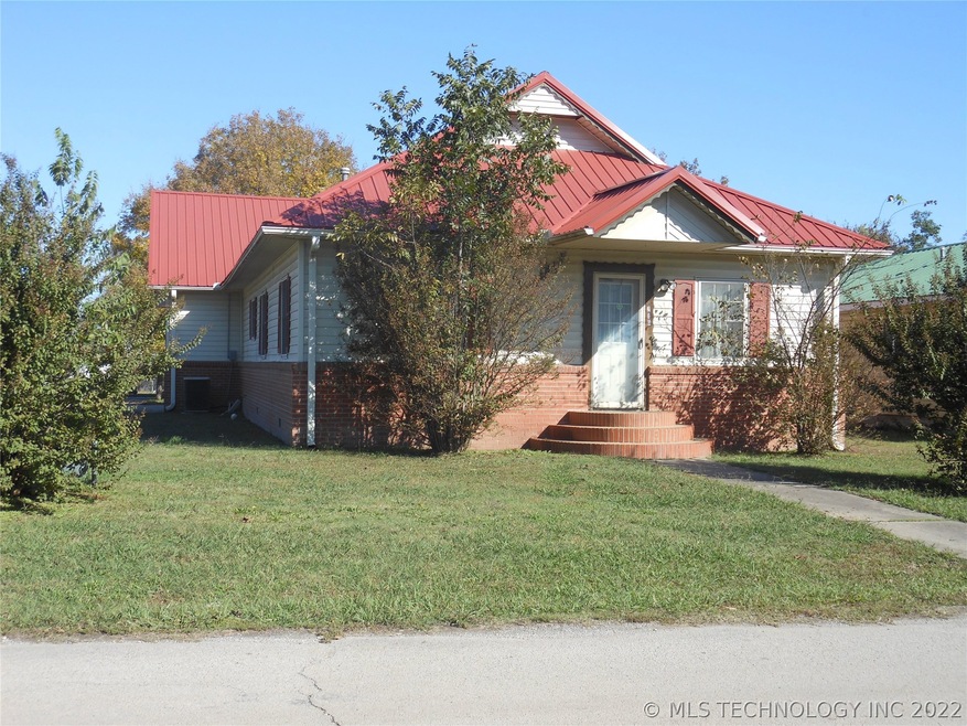 Home sits on large corner lot with a 2 car attache