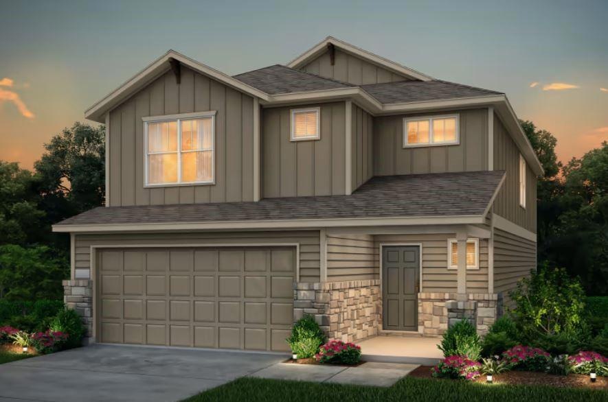 Pulte Homes, Modena elevation J, rendering