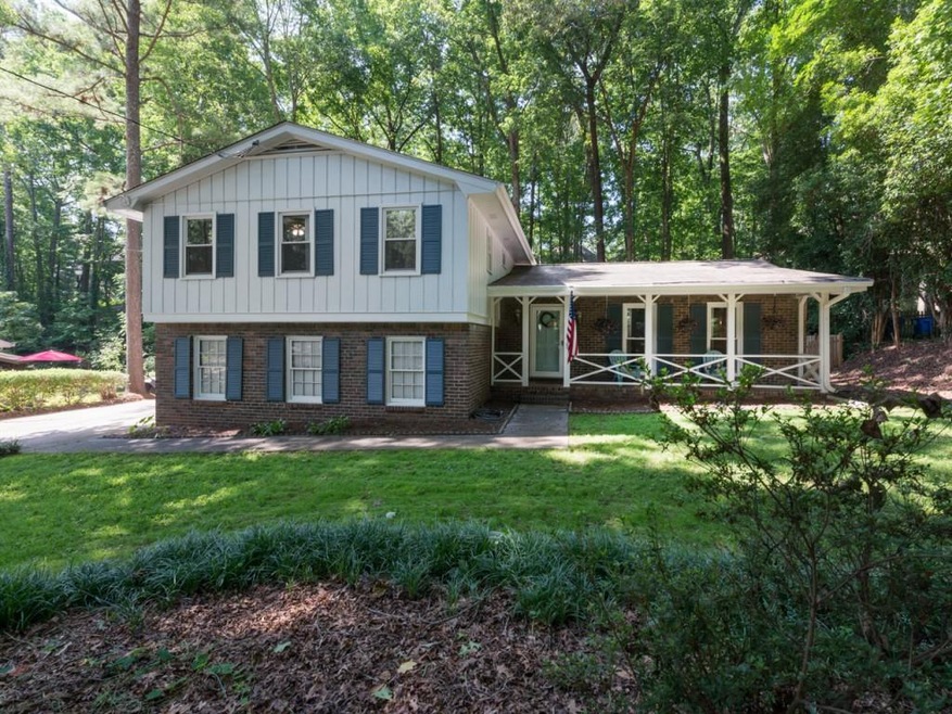 Large lot with beautiful landscaping