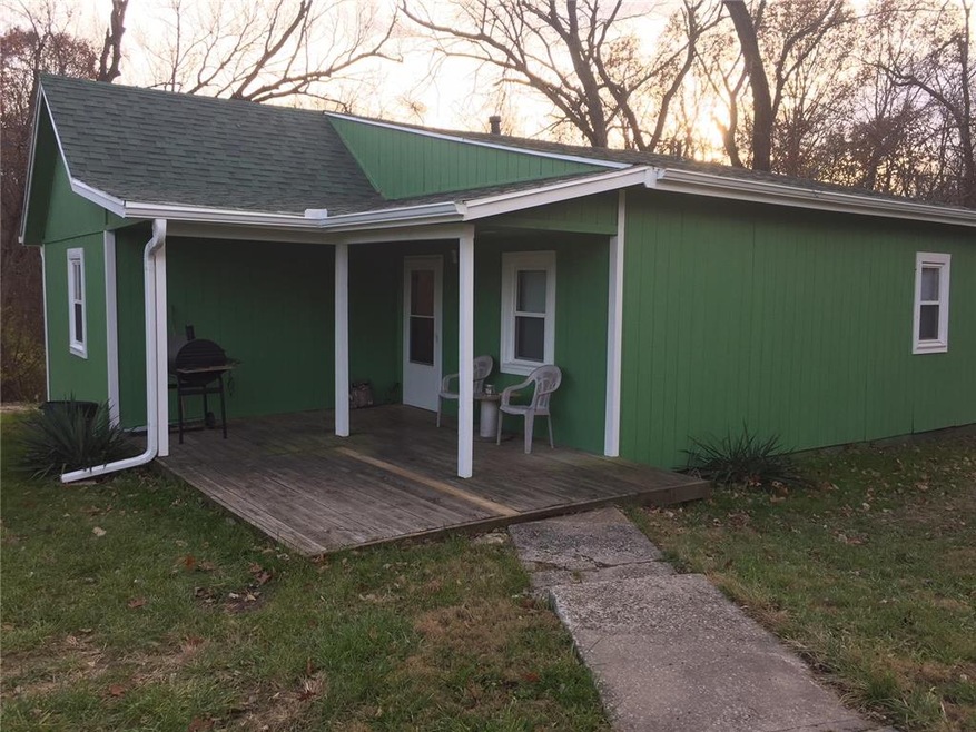 Nice views on the front porch of this bungalow hom