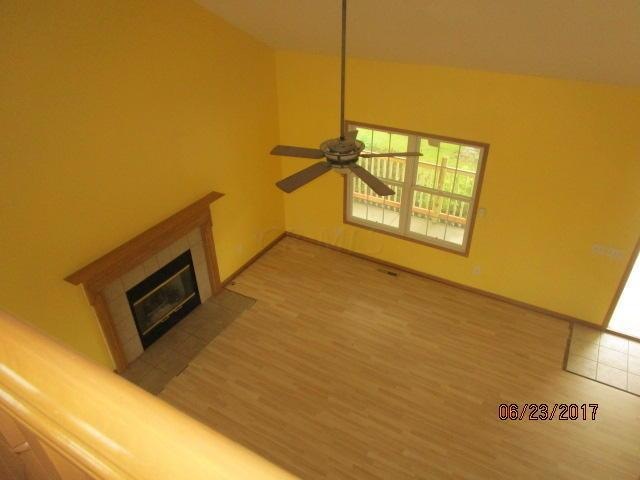 living area view from loft