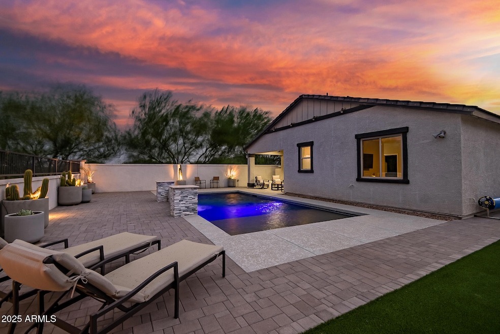 FULL YARD VIEW AT DUSK