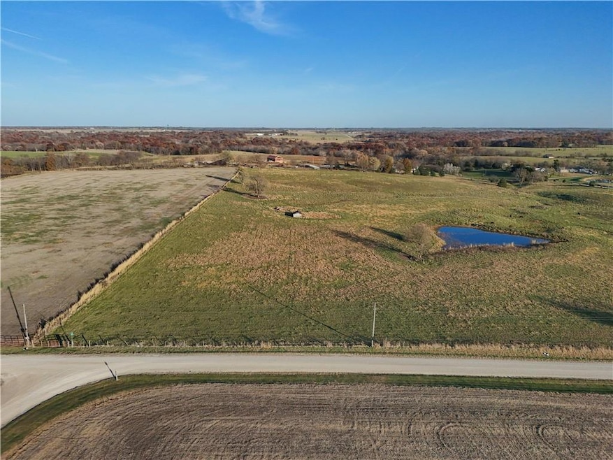 Aerial view of sparsely populated area