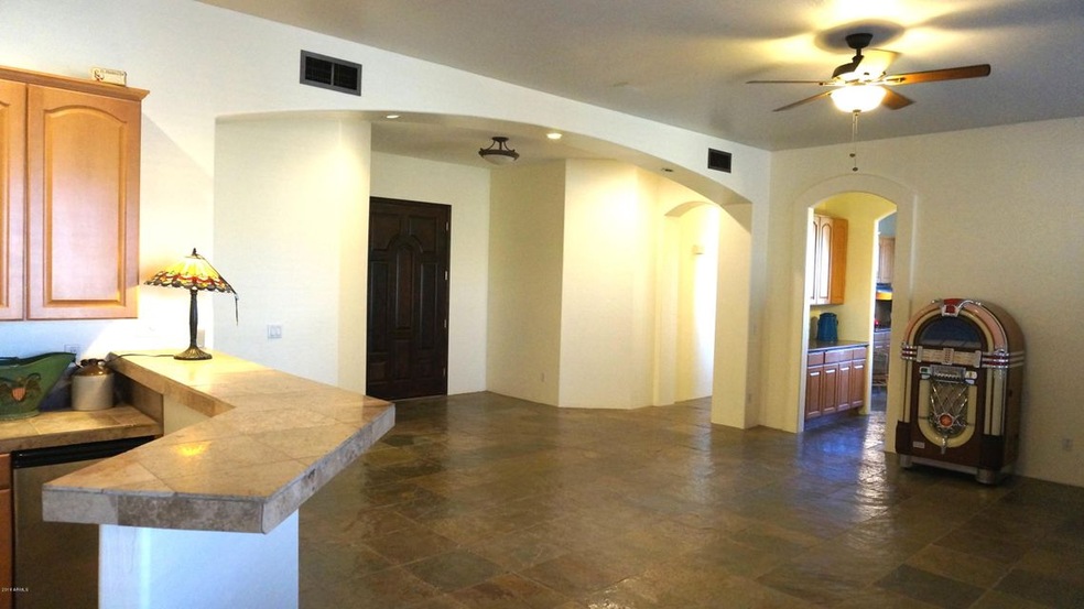 dining living bar area