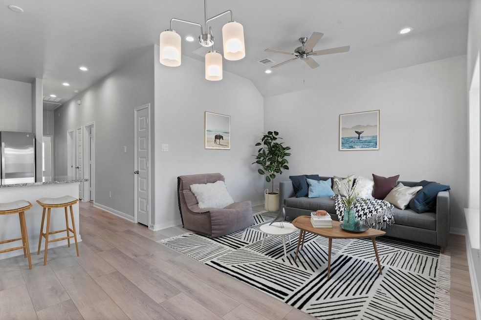 Virtually staged living room!