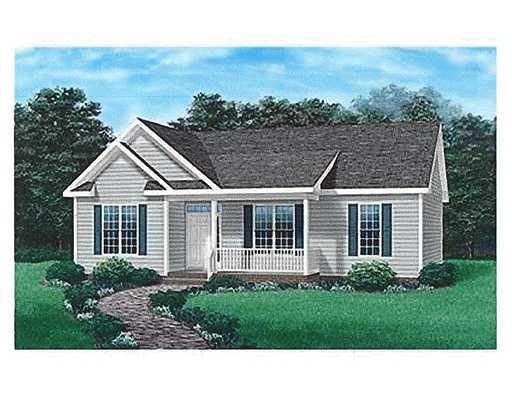 Exterior Front. Contemporary Ranch...