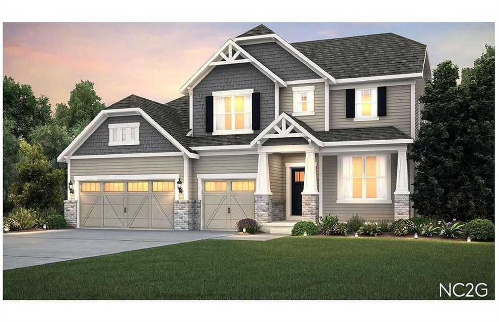 Photo is a model home photo or artist rendering due to construction stage and may be of the same model but possibly at a different location.