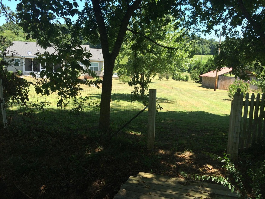 View from back of property over creek