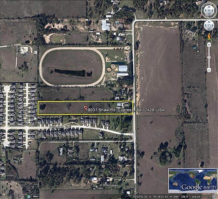 5.55 Acres on 18037 Shaw Rd.